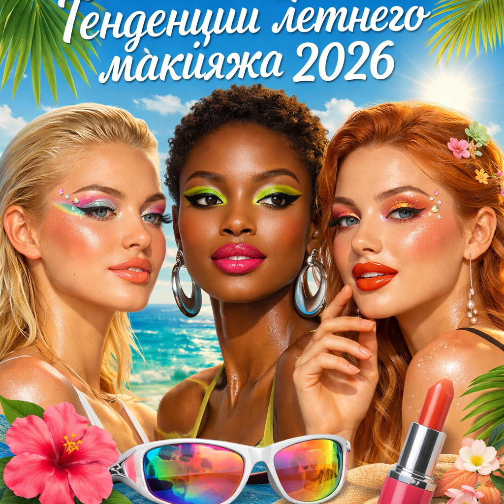 Тенденции летнего макияжа 2026
